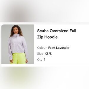 Lululemon Scuba Oversized Full Zip Hoodie